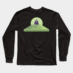 OVERLOOKING THE HEDGE MAZE Long Sleeve T-Shirt